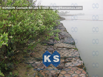 PVC Gabions загородки ячеистой сети с сеткой провода нержавеющей стали покрынной пластмассой шестиугольной